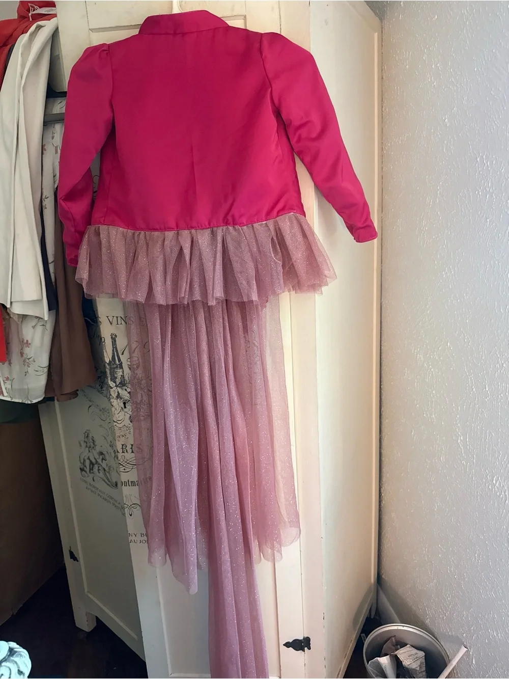 Excellent Preowned Condition (Wore 1x) Girl’s Handmade Ring Master Jacket/Romper